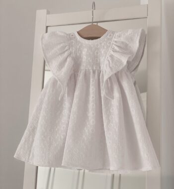 Muslin haljina za krštenje Cvita – PETIT ANGEL – bijela, 56