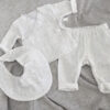Komplet za izlazak iz bolnice muslin 0-3mj - snowflake