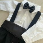 odijelo za krštenje s tregerima - crna boja