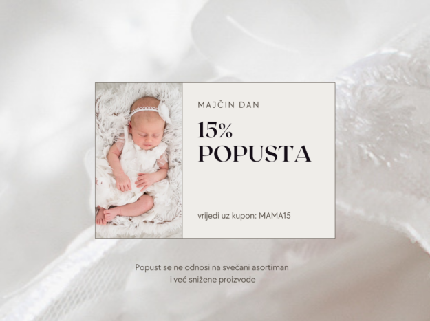 Majčin dan uz popust 15% na stranici Mali anđeo.